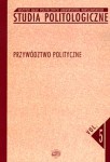 Studia Politologiczne nr 5. Przywództwo polityczne, Tadeusz Bodio (red.)