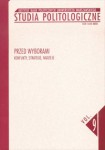 Studia Politologiczne nr 9. Przed wyborami. Konflikty, strategie, nadzieje , Ewa Pietrzyk-Zieniewicz (red.)