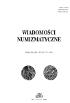 Wiadomości Numizmatyczne nr 1/2009 (187)