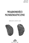 Wiadomości Numizmatyczne nr 1/2007 (183)