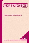 Studia Politologiczne nr 23. Problemy polityki wyznaniowej; Jarosław Szymanek, Jacek Zaleśny (red.)
