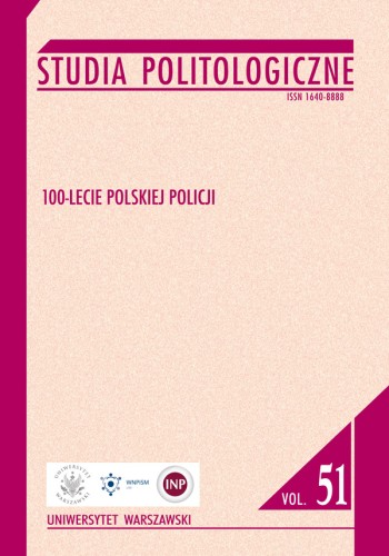 Studia Politologiczne vol. 51. 100-lecie polskiej Policji