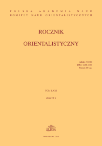 Rocznik Orientalistyczny t. 71 z. 2 (2018)