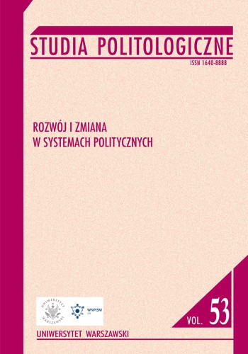 Studia Politologiczne vol. 53. Rozwój i zmiana w systemach politycznych