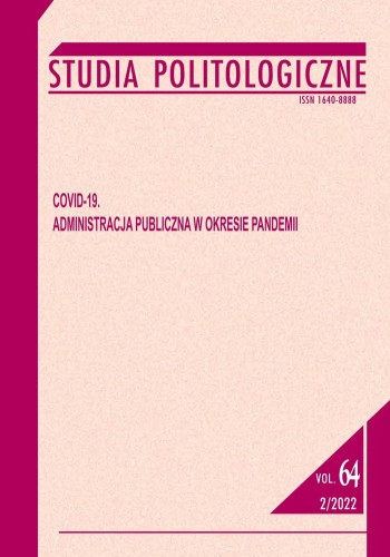 Studia Politologiczne vol. 64 COVID-19. Administracja publiczna w okresie pandemii