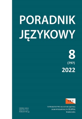 Poradnik Językowy NR 8/2022