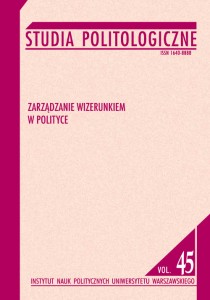 Studia Politologiczne vol. 45. Zarządzanie wizerunkiem w polityce; red. Olgierd Annusewicz