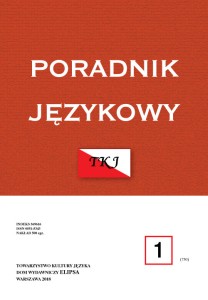 Poradnik Językowy NR 1/2018