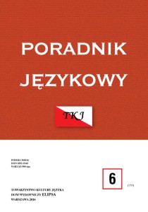 Poradnik Językowy NR 6/2016