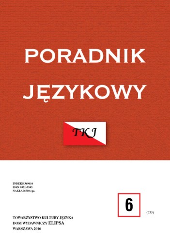 Poradnik Językowy NR 6/2016