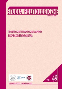 Studia Politologiczne vol. 49. Teoretyczne i praktyczne aspekty bezpieczeństwa państwa; red. Aleksandra Gasztold, Michał Brzeziński