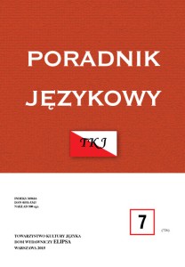 Poradnik Językowy NR 7/2015
