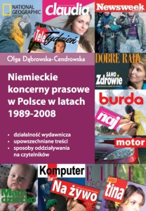 Niemieckie koncerny prasowe w Polsce w latach 1989-2008, Olga Dąbrowska-Cendrowska
