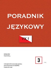 Poradnik Językowy NR 3/2016