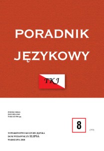 Poradnik Językowy NR 8/2018