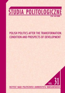 Studia Politologiczne nr 31. Polish Politics after the Transformation. Condition and Prospects of Development